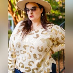 AMOLI animal print sweater